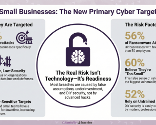 Cybersecurity for small organizations infograph